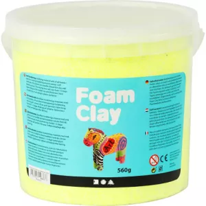 8: Foam ClayÂ®, neon gul, 560 g/ 1 spand