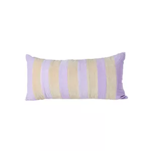 8: Rice - Rektangular Pude - Medium Lavender & Beige Stripes