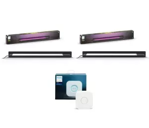 1: Philips Hue - Amarant Spotlight - White & Color Ambiance + Amarant Spotlight - White & Color Ambiance + Bridge 2.1 (Bundle)