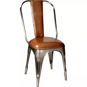 2: Trademark Living Polstret stol - shiny/brun 50