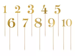 1: Guld bordnumre