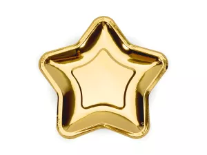 8: Guld Kagetallerken Stjerne