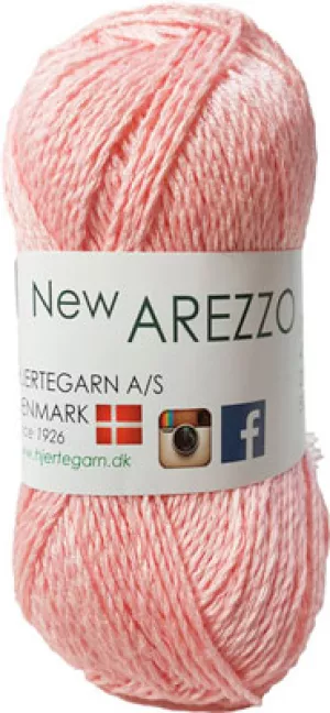 2: New Arezzo Hjertegarn - Bambusgarn - Hørgarn - Bomuldsgarn - Fv 1511 Lys Pink