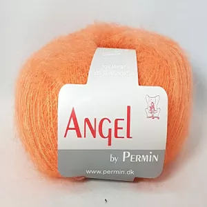 10: Angel Permin - Mohair og silkegarn - 884145 Lys Orange