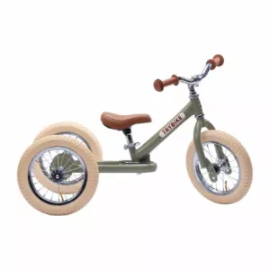 8: TRYBIKE - Balancecykel, Tre Hjul, Vintage Grøne