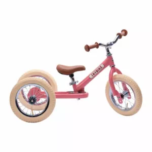 6: TRYBIKE - Balancecykel, Tre Hjul, Vintage Rosa