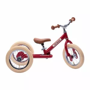 5: TRYBIKE - Balancecykel, Tre Hjul, Vintage Rød