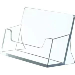 9: Visitkortholder - horisontal -  Klar - 9,0 x 5,5 cm