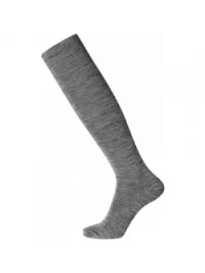17: "Twin" knæhøje strømper | bomuld/uld | grå