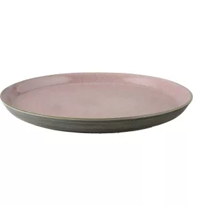 1: Bitz Gastro tallerken 27 cm grå/rosa