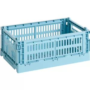 11: HAY Colour Crate opbevaringskasse, small, light blue
