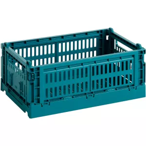 3: HAY Colour Crate opbevaringskasse, small, ocean green