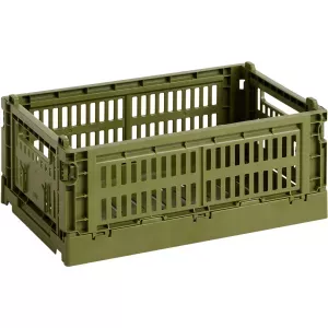 4: HAY Colour Crate opbevaringskasse, small, olive