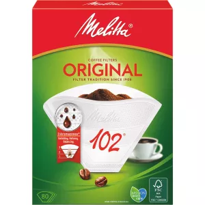 5: Melitta 102/80 Kaffefiltre, hvid
