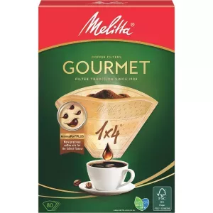 1: Melitta 1x4/80 Gourmet Kaffefiltre