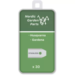 12: Nordic Garden Parts Kniv til Husqvarna og Gardena robotplæneklippere, 30 stk.