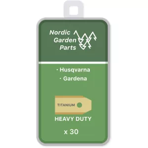 7: Nordic Garden Parts Husqvarna / Gardena Titaniumbelagte knive 0,75 mm 30 stk.