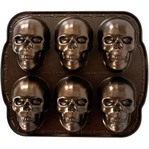12: Nordic Ware Haunted Skull bageform, til 6 kager