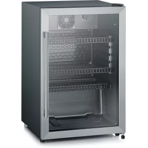 1: Severin Køleskab med glasdør, 118 liter