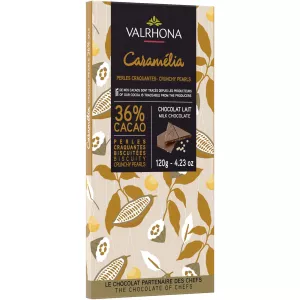 11: Valrhona Caramelia Pearls 36% chokoladebar, 120 g