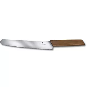 4: Victorinox Swiss Modern brødkniv 22 cm, valnød