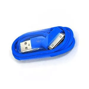 5: USB Data-/ladekabel til iPhone, iPad, iPod mm. 1 meter. Mørkeblå