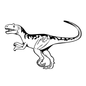 13: Dinosaurus wallsticker. Velociraptor. 39x57cm.