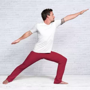 1: Yogabukser Herre, økologisk - Rød  XLarge