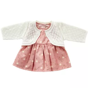 6: by Astrup dukketøj, kjole med strikcardigan 46-50 cm