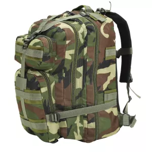8: vidaXL rygsæk i militærstil 50 l camouflage