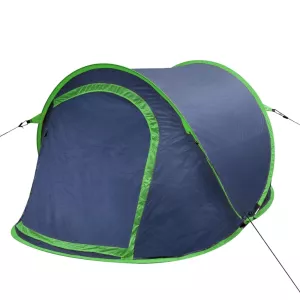 5: vidaXL pop-up campingtelt 2 personer marineblå og grøn