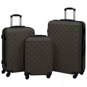5: vidaXL kuffertsæt 3 dele hardcase ABS antracitgrå