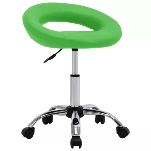 16: vidaXL arbejdsstol med hjul kunstlæder grøn