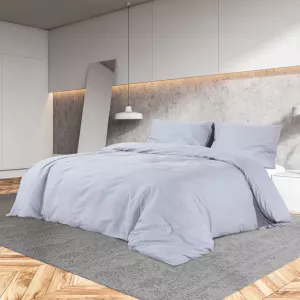 10: vidaXL sengetøj 225x200 cm bomuld grå