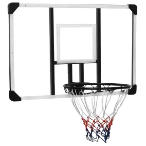 10: vidaXL basketballkurv med plade 106x69x3 cm polycarbonat transparent