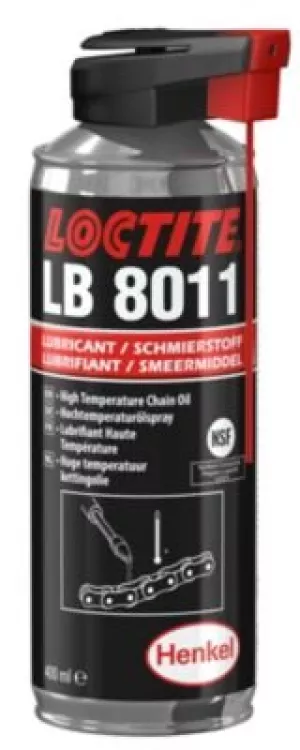 2: Loctite LB 8011 Kædeolie til transportbånd/kæder ved temp. på op til +250Â°C, 400ml