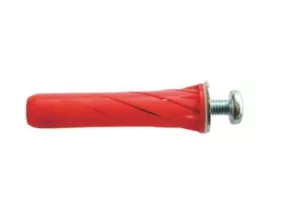 8: Fischer hulrumsdybel 5x55 rød Powerknot rosett panhoved 5-18 mm torx 25 pakke a 25 stk.