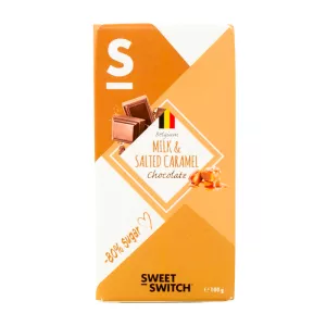 12: Sweet Switch Mælkechokolade med karamel sukkerreduceret - 100 g