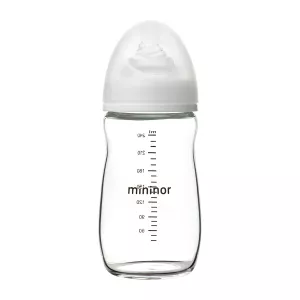 2: Glas sutteflaske fra Mininor 0m+ (240ml)