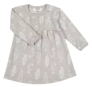 11: Kjole fra Joha i uld-silke m. Grey Feathers