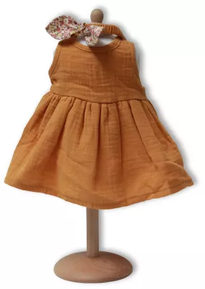 1: Dukketøj fra Mini Mommy - Karryfarvet kjole