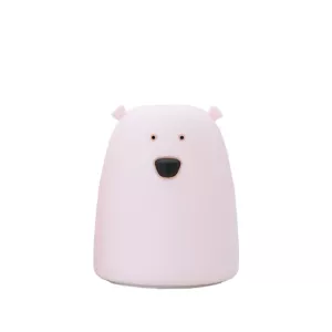 9: Vågelampe - Bear Lamp - Batteri fra Rabbit & Friends - Small - Pink