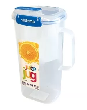 2: Kande til vand eller juice fra Sistema Klip It Plus - Accent Blå (2L)
