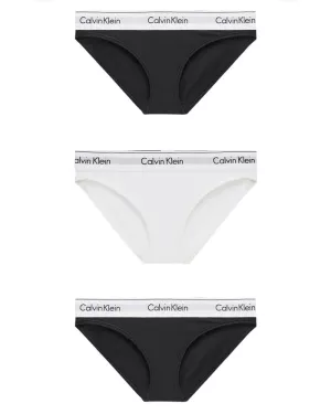 9: Calvin Klein Bikini Briefs 3-pack Black/White - M   3 stk.