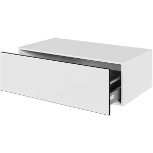 2: Køkken skuffekassette i White/Black line H: 32,0 cm D: 60,0 cm - Fuldtudtræk/softluk - Bredde: 100 cm