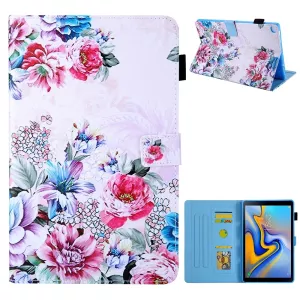 4: Samsung Galaxy Tab A7 10.4 (2020) - Læder cover / taske i printet design - Blomster