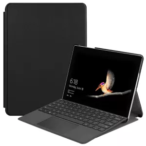 3: Microsoft Surface Go 2 - Læder cover / Taske - Sort