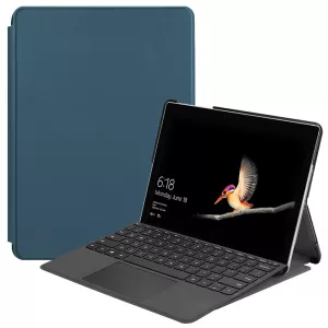1: Microsoft Surface Go 2 - Læder cover / Taske - Grøn