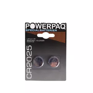 11: Powerpaq Lithium CR2025 knapcelle batteri - 2 stk.