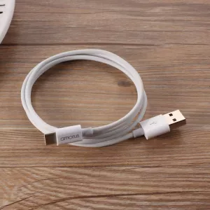 4: Huawei P Smart Z (2019) - AMORUS Type-C USB oplader kabel 1m hvid